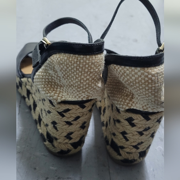 Castañer Black Wedge Sandals - Picture 7 of 13